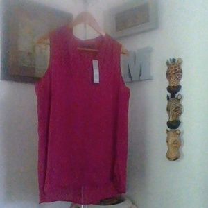 SLEEVELESS BLOUSE MAGENTA